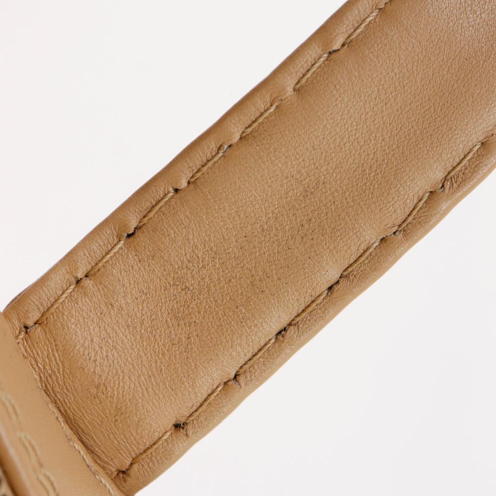 Chanel Wild Stitch Tote Bag A14693 Beige Calfskin Women Used