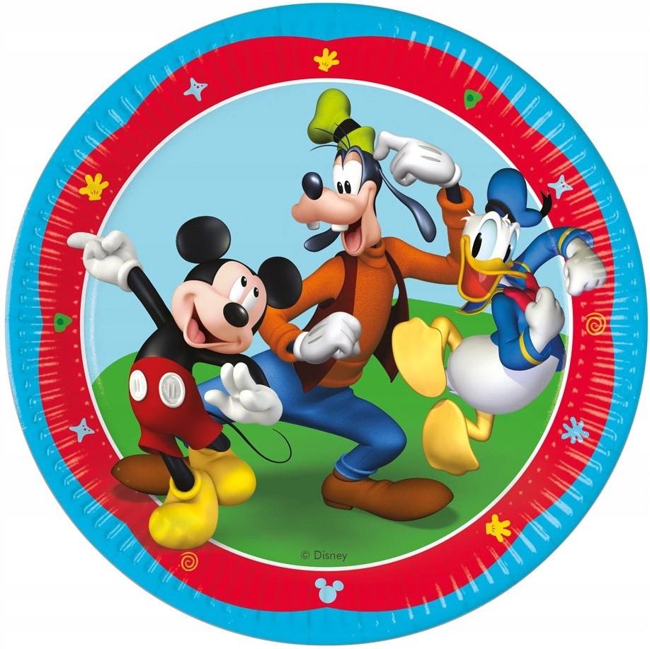 Mickey Mouse Birthday Plates 23Cm 8Pcs