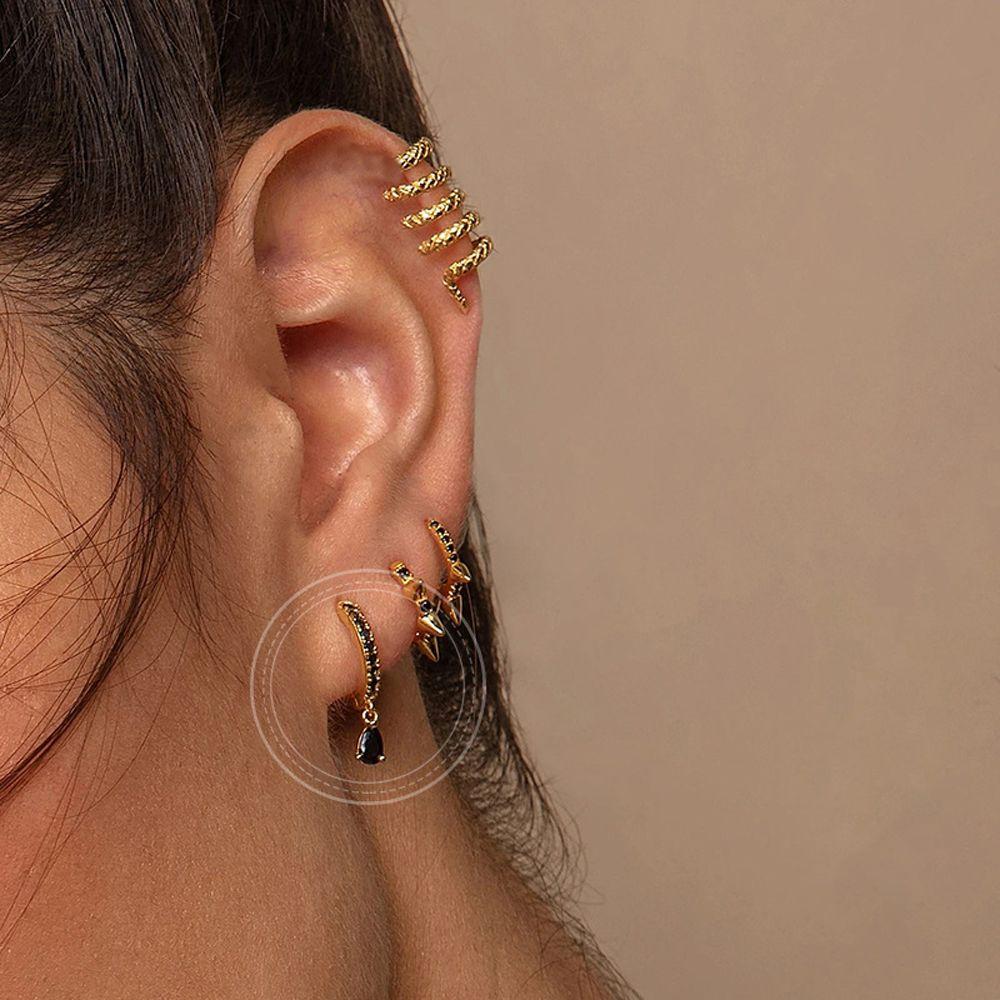 For Girls Temperament Ear Jewelry Korean Stud Earrings Women Hoop Earrings Dangle Drop Earrings