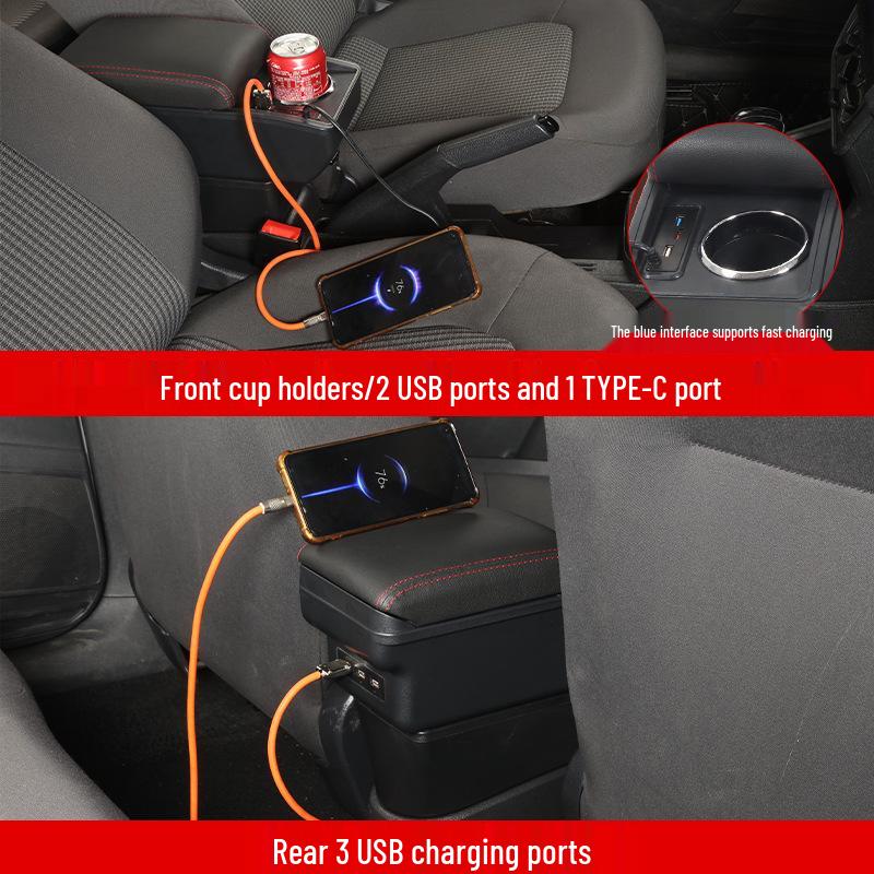 Wuling Rongguang EV Armrest Storage Console - Car Modification Accessories 2026