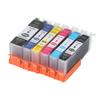 Ink Cartridge Clear Fadeless Smoothly Print Printer Cartridge for PIXMA TS707 TR8570 TS8170 BK BK C M Y PB