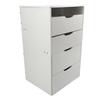 Vanity Desk with Flip Top Mirror Light Makeup Table with Drawers Stool Storage Small Dressing Table
