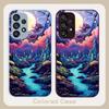 Anime Forest Moon River For Samsung Galaxy S24 Plus S20 21 FE S23 Ultra S8 9 A70 72 73 50 51 52 53 Tempered Glass Phone Case