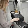 Car Armrest Storage Box Ergonomic Cover Cushion Car Console Organizer With Cup Holder For Automotive Interior Phone Accessories
