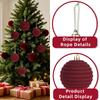 6cm Wine Red Velvet Christmas Balls for Xmas Tree Flocked Xmas Ball Hanging Pendents Navidad Festival Party Home Decor Supplies