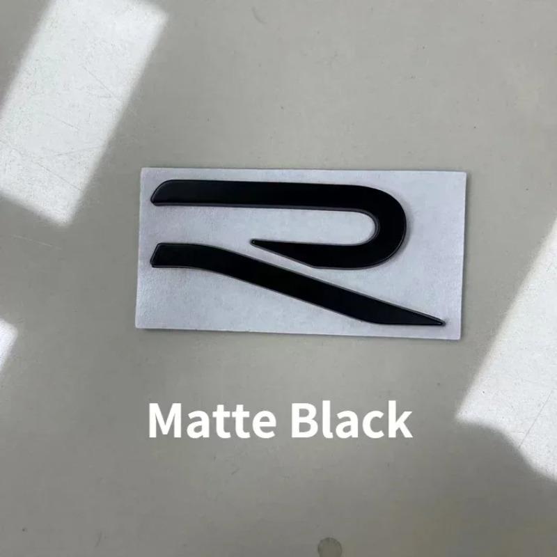 1Pc R Metal Car Front Grille Emblem Stickers Rear Trunk Side Badge Decals For Golf 8 R LINE Beetle Passat Tiguan Jetta