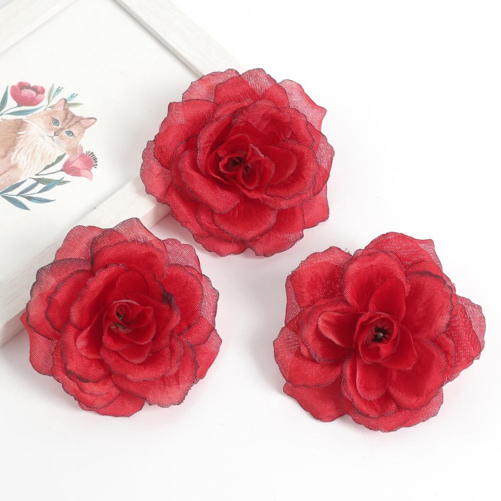 10/20Pcs Artificial Rose Flower Heads Valentine's Day Bouquet And Photo Props Baby Bride Gift Party Mother's Day Wall Decoration
