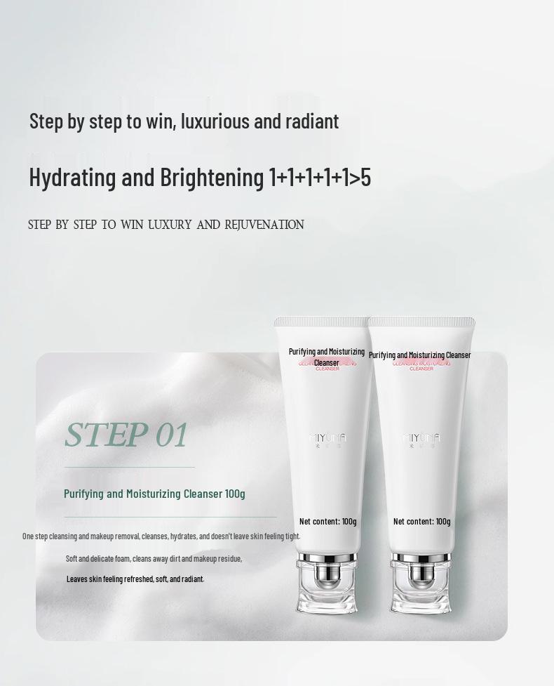 Niacinamid & Arbutin 5-teiliges Hautpflegeset: Hydratisieren, Feuchtigkeit spenden, Aufhellen & Pflege für sonnenverbrannte, strahlende Haut