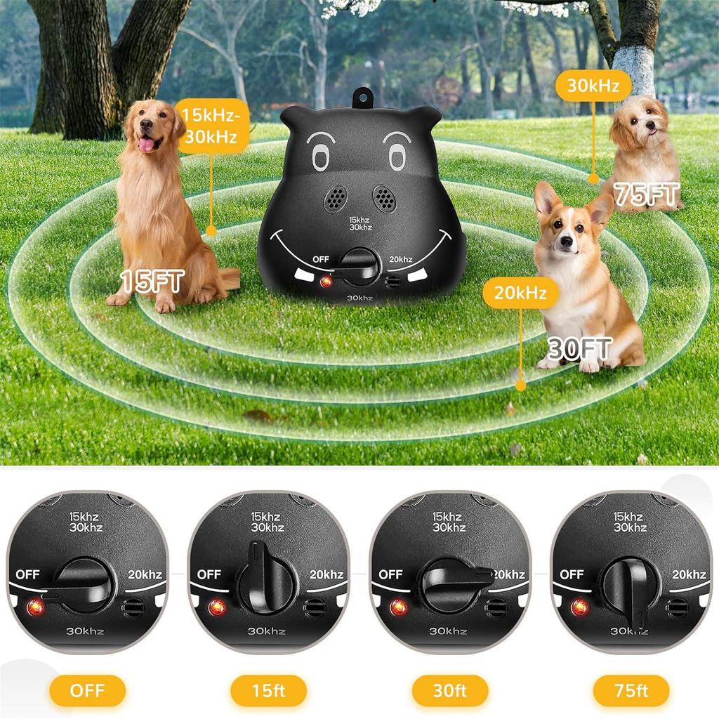 Dog Behavior Training Tool, Ultrasonic Antibark Device, Safe for Pet Prevent Excessive Barking Indoor/Outdoor Compatible