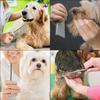 Stainless Steel Dog Comb with Dense Tooth Log Pet Comb for Dogs and Flea Beauty Hair Removal Grooming Shedding Grooming Stainless Pet Comb for Dogs