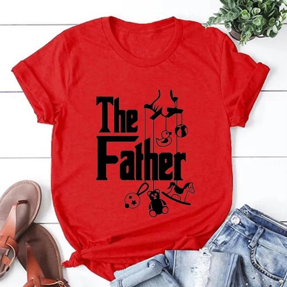 The Father Funny Father's Day T-Shirt for New Dad First Time Dad Harajuku Classic Tshirt Men HCotton Short Sleeve Cool Tees #310