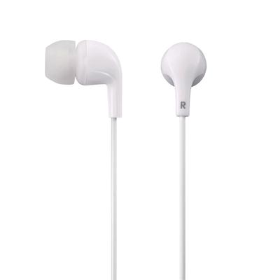 Elecom CN300 Stereo In-Ear Headphones, White, EHP-CN300AWH, Offers Well-Balanced Sound Quality and Crisp Bass