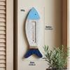 Holz-Wandthermometer Nautisch Innen Außen Hängendes Thermometer für Strandhaus Seehütte