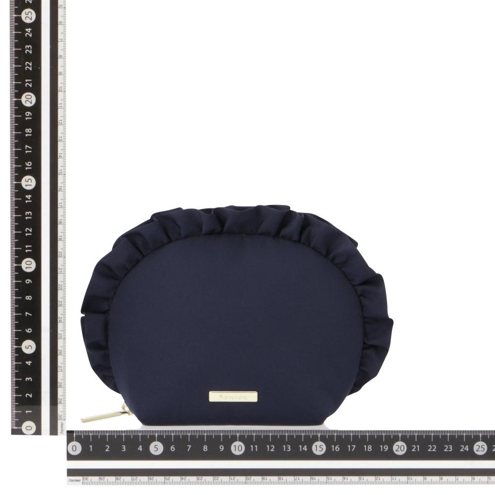 Franc Franc Japan [ec Limited Outlet Item] Frill Round Pouch Navy