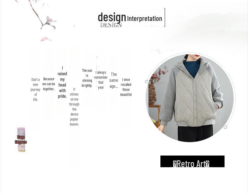 New Autumn/Winter Women's Korean-Style Thickened Hooded Jacket - Simple, Fashionable, and Warm.