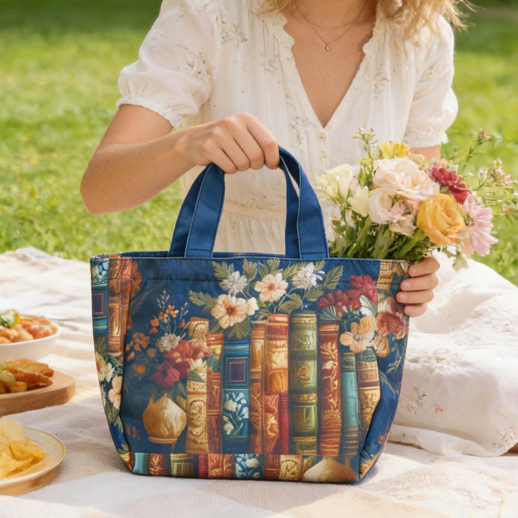 3D Stepp-Tragetaschen Buch Blumenmuster Tragetasche Vintage Umhängetasche Damen Tägliche Umhängetasche Handtaschen-Paket Für Einkaufen Arbeit