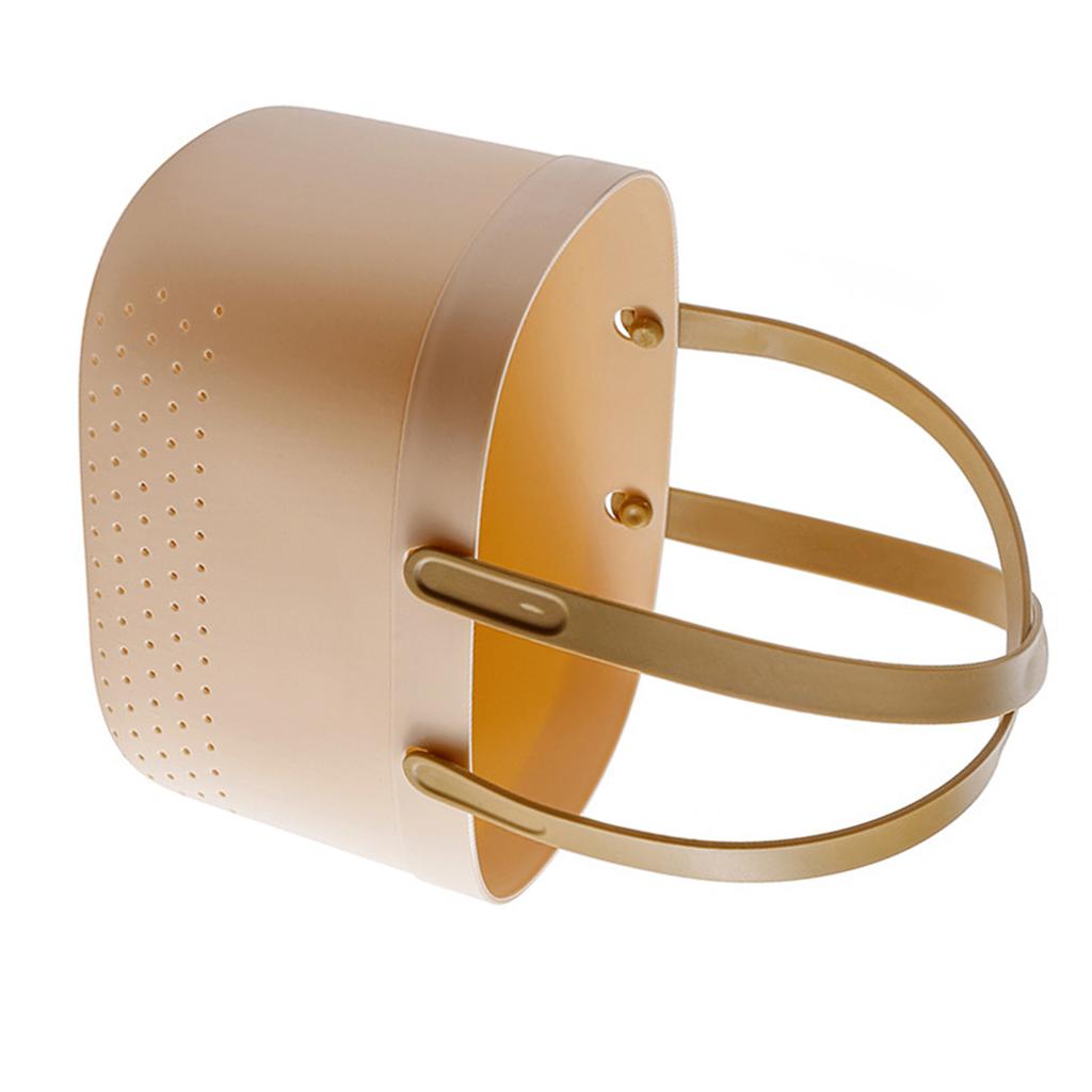 Portable Shower Basket with Ventilation Holes Large Capacity Plastic Portable Storage Basket with Handles for Bathroom