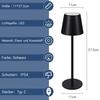 Lampe de table - NETTLIFE - LED rechargeable - Sans fil - Tactile - Intensité variable