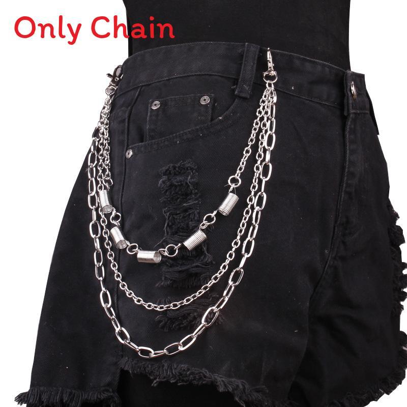 Punk Metal Chain Belt For Men And Women Summer Fashion Accessory With Spring Multilayer Design