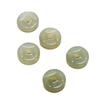Qinghai Hetian Jade Coin DIY Jewelry Beads for Bracelets
