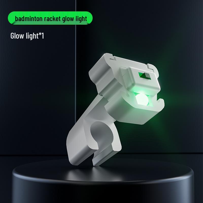 Luminous LED Badminton Racket with Glowing Green Ball - Windproof, Durable, Indoor & Outdoor Use.