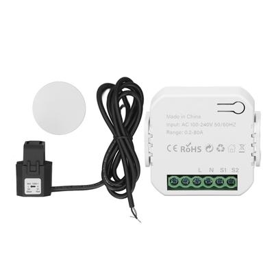 WLAN-Leistungsmessgerät für Tuya 80A Strom Energiemessgerät Smart Home Energiemonitor mit Zangensensor