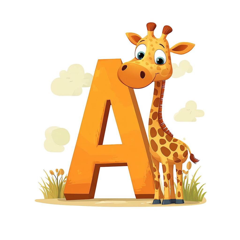 Plakat Żyrafowa Przygoda Plakat Żyrafowa Przygoda, 70X100 Cm, Bez Ramy, Płótno Premium Na Blejtramie