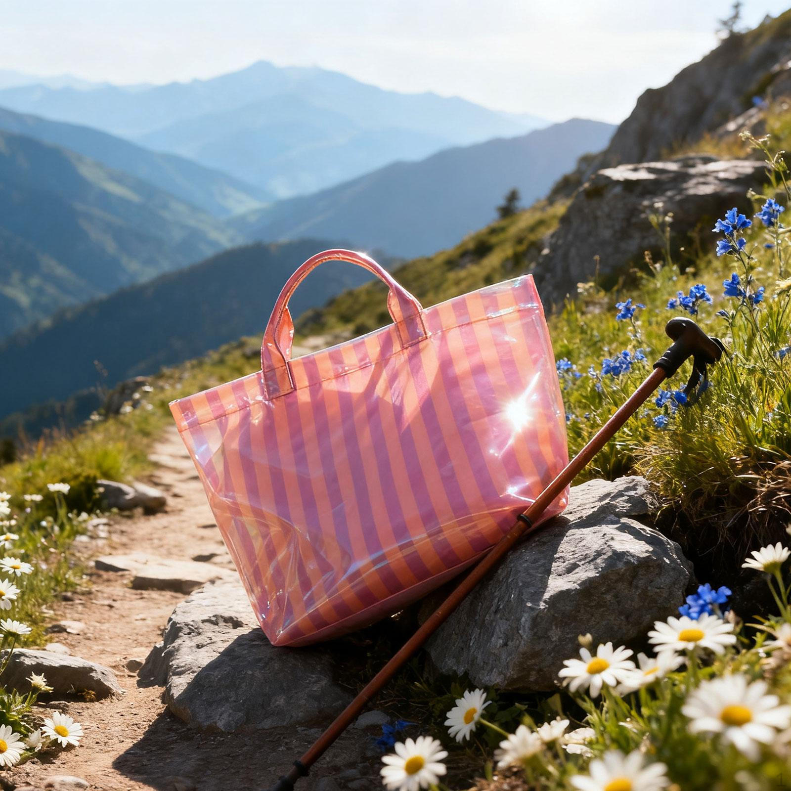

Large Capacity Nurse Shoulder Handbag for Picnic Travel Errands Work Orange Pink