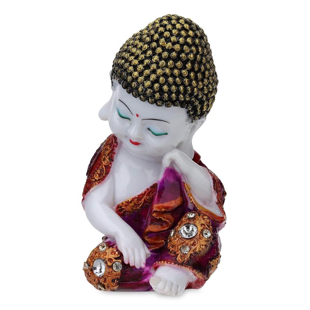 Polyresinová soška Buddhy - Malý mnich, Mramorové sochy, Soška Pána Buddhy, Socha mnicha pro domácí dekoraci