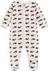 Rampers bez stóp A0AXH 12 miesięcy 74cm [Petit Bateau] Beżowy/Granatowy
