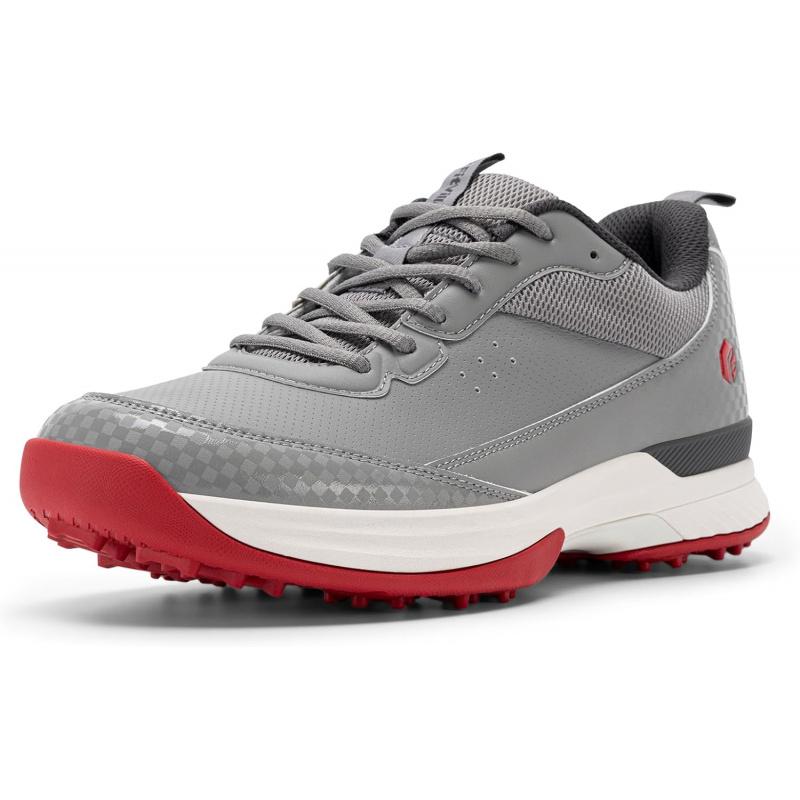 Yto Curtain Men's Comfortable Fit Fitville Wide Golf Shoes Professional Outside Water Resistant Golf Shoes For Course With Spikes Cm