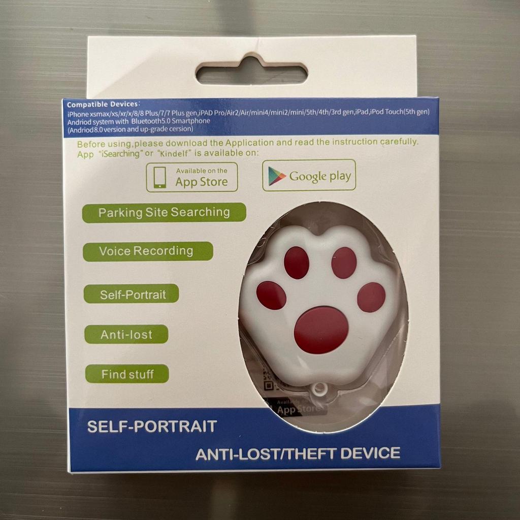 Smart Bluetooth Cat Paw Anti-lost Key and Wallet Finder with Two-way Positioning.