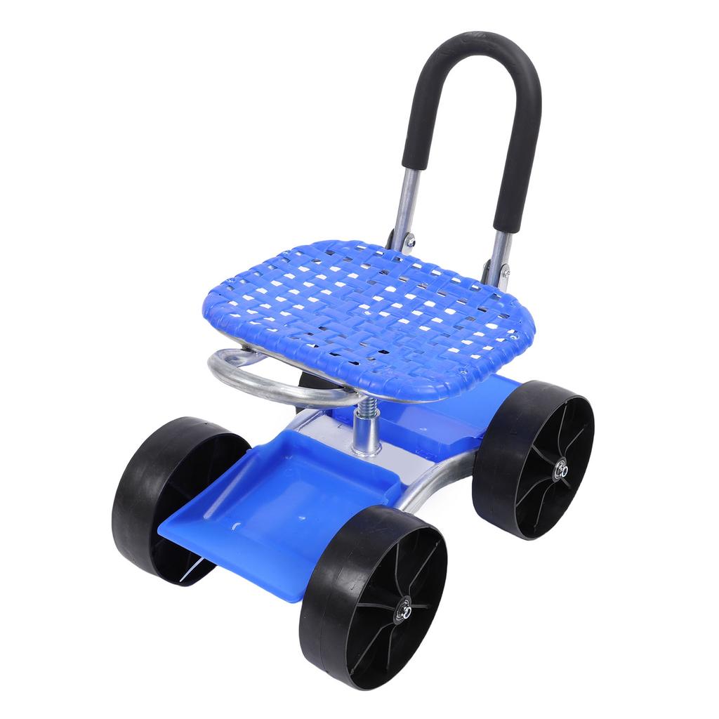 Carrello da Giardino Sedile da Lavoro Rotante Girevole a 360 Gradi Sedile da Lavoro Regolabile in Altezza per Giardinaggio, Piantagione, Scavo