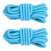 2pcs Elastic Ropes 98.4in Sun Proof Nylon Kayak Elastic Cords with Anti Slip Buckles for Paddle Surfboard Blue