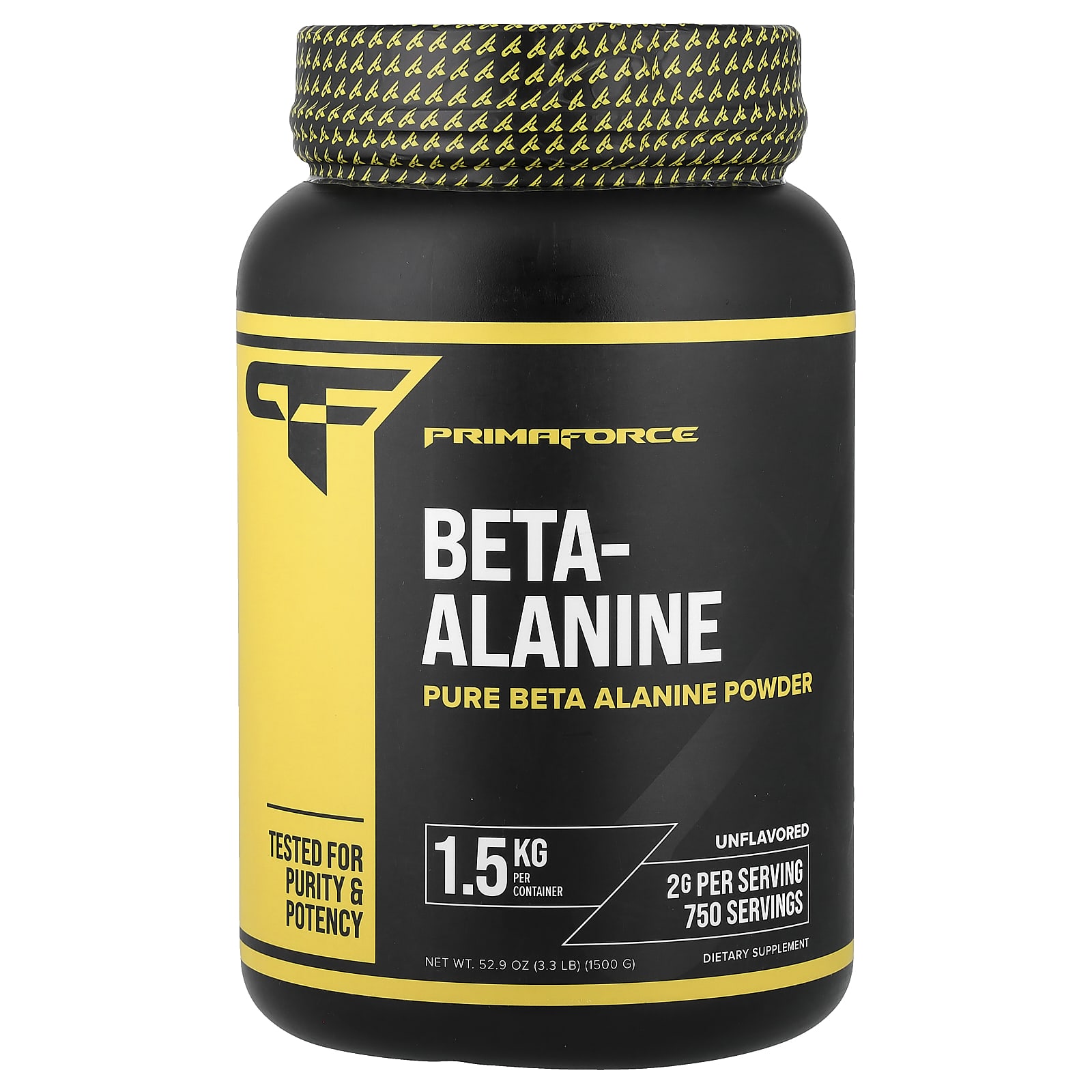 

Primaforce, Beta-Alanine, Unflavored, 1,500g (52.9oz)
