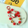 Bunte Handykette Weihnachten Perlenanhänger Lanyard Niedliche Handy-Handschlaufe