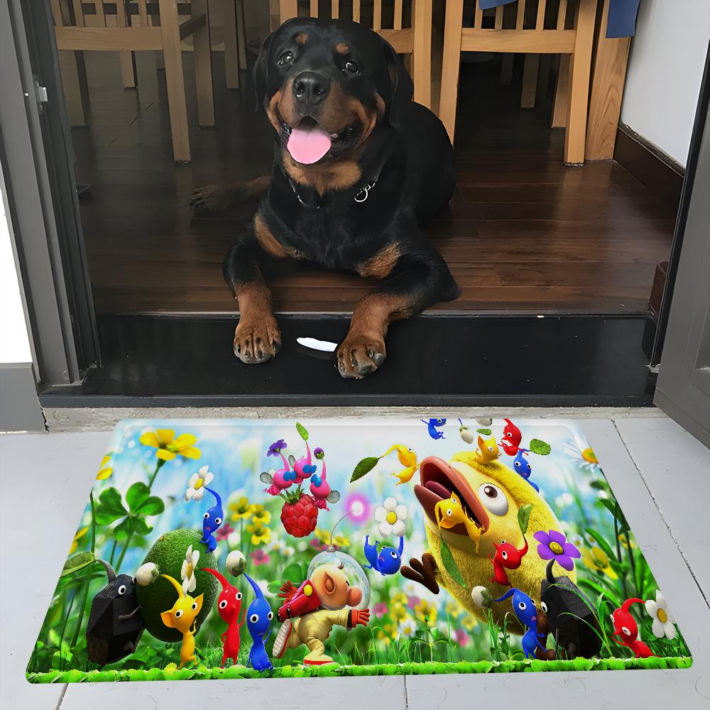P-Pikmin Game Room Kitchen Mat Cheaper Anti-slip Modern Living Room Balcony Printed Modern Home Decor