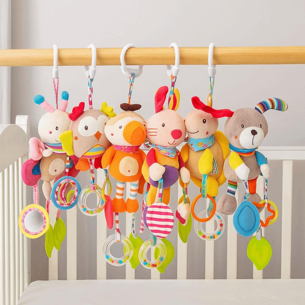 Grab Ability Training Baby Rattle Toys Bell Toys Infant Crib Pendant Stroller Hanging Toys Newborn