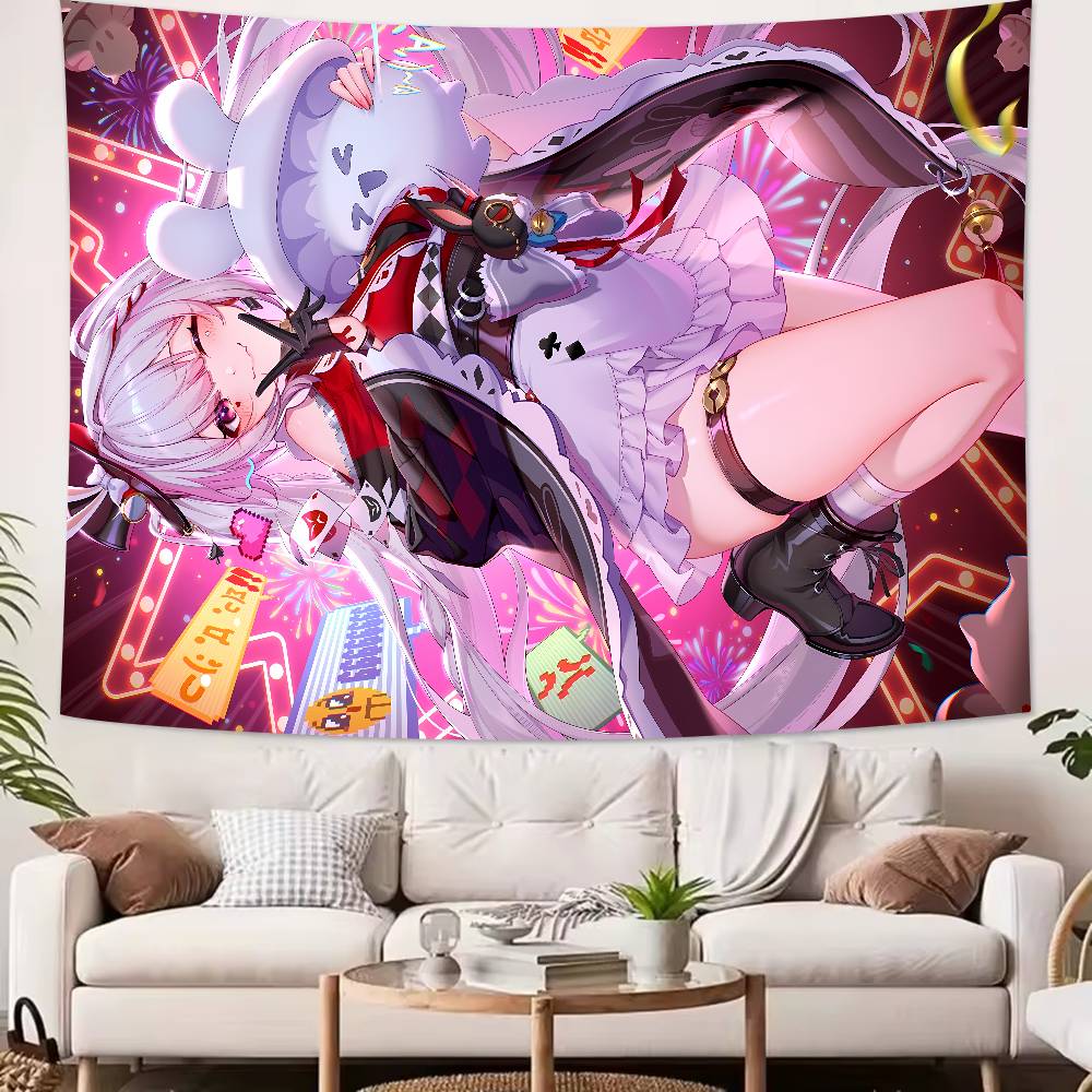 Cute Hot Funny Girl Sparxie Tapestry Decoration Bedroom Dormitory Background Cloth Holiday Home Party Living Room Club Tapestry