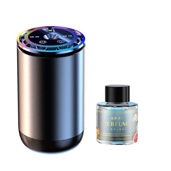 Intelligenter Auto-Lufterfrischer mit Atmosphärenlicht, wiederaufladbar, automatisches An-/Ausschalten, einfach zu installierendes intelligentes Aromagerät für den Autoinnenraum