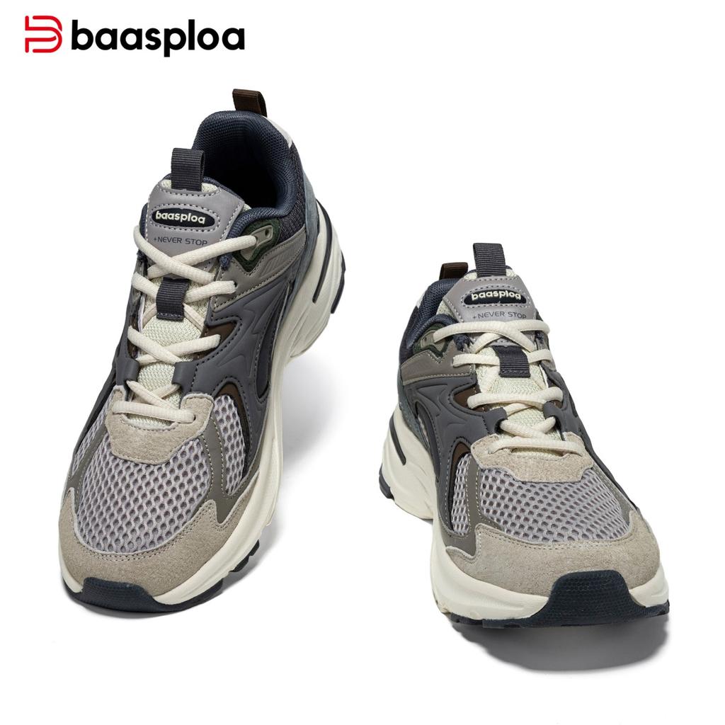 Baasploa Men's Casual Sports Shoes Non slip Comfortable Outdoor Wear resistant Walking Shoes Men's Four Seasons Men's Shoes Promotion