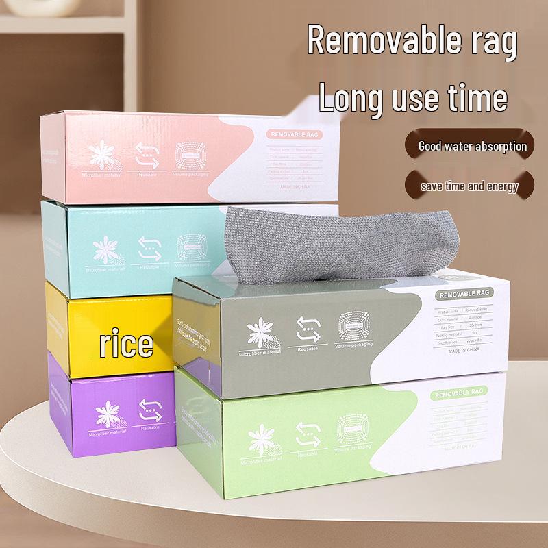 Одноразовые трансграничные вытягиваемые полотенца для мытья посуды - из тонкого волокна, выбор ленивого человека Sea Blue