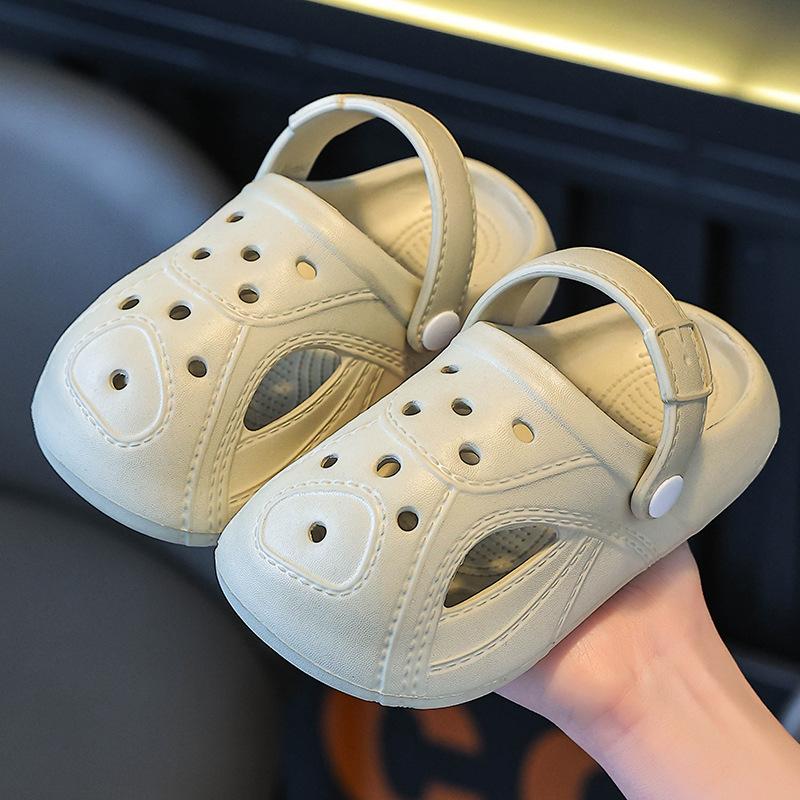 Children's Clogs Summer New Boys Garden Shoes Non-Slip Indoor Home Shoes Soft Sole Girls Parent-Child Slippers