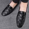 Classic Business Flats Casual Slip-On Dress Shoes for Men Men's Genuine Leather Loafers Comfortable Stylish Office Formal Shoes