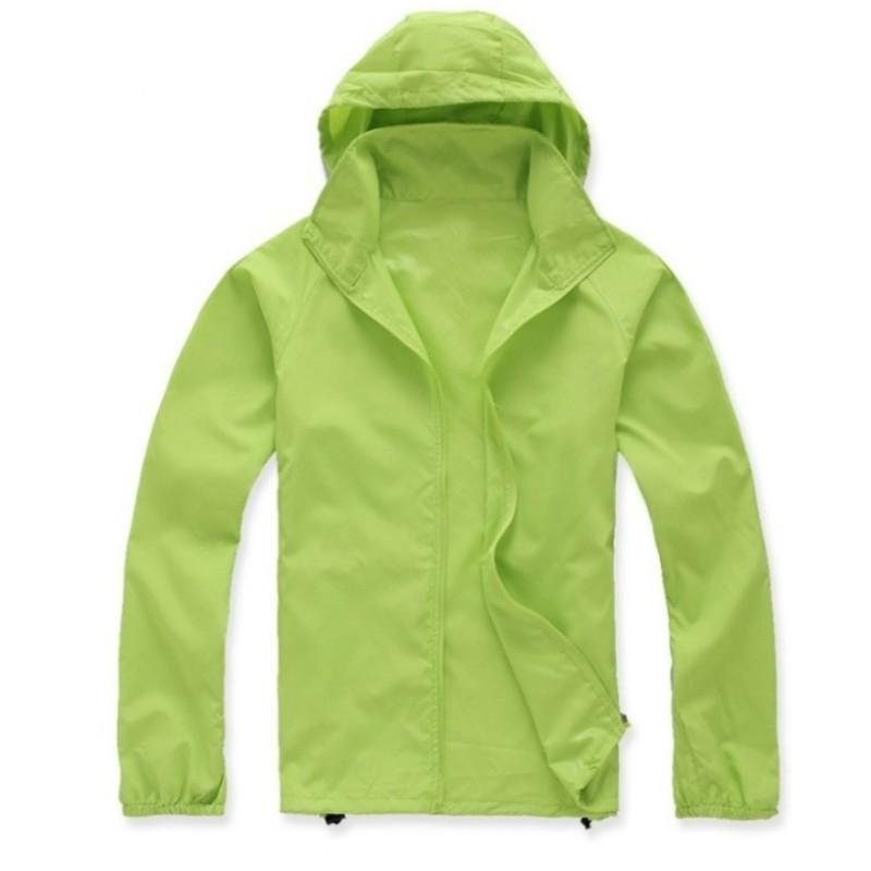 Sommer Einfarbig Dünne Sektion Outdoor Sport Sonnenschutz Kapuzen Langarm Schnelltrocknend Atmungsaktiv Jacke