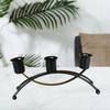 Metal Iron Candleholder Three Head Candle Stand Handicrafts Vintage Candelabra  Party Decoration