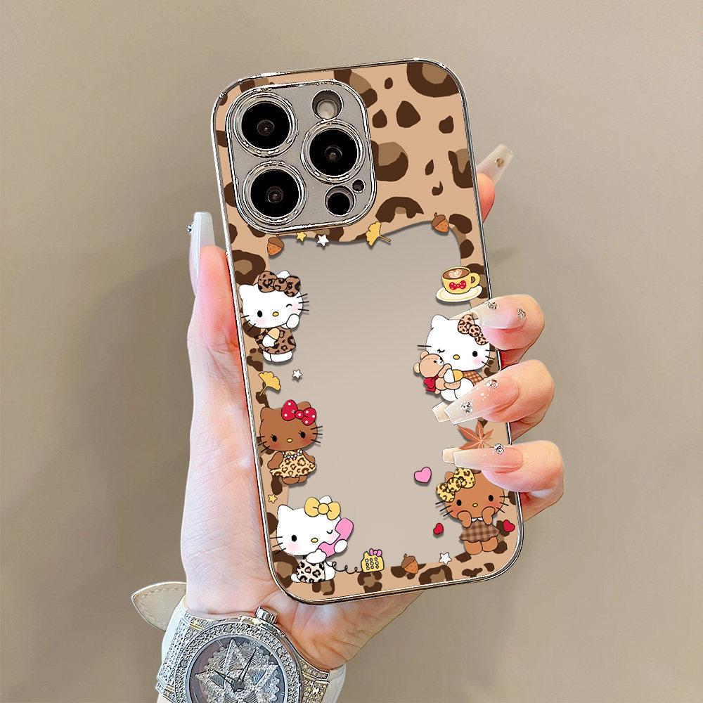 

Leopard Print Cat iPhone 17 Case: Creative Mirror Design for iPhone 17 Pro Max & Plus, Fits iPhone 16 and 15 iPhone 16 Pro