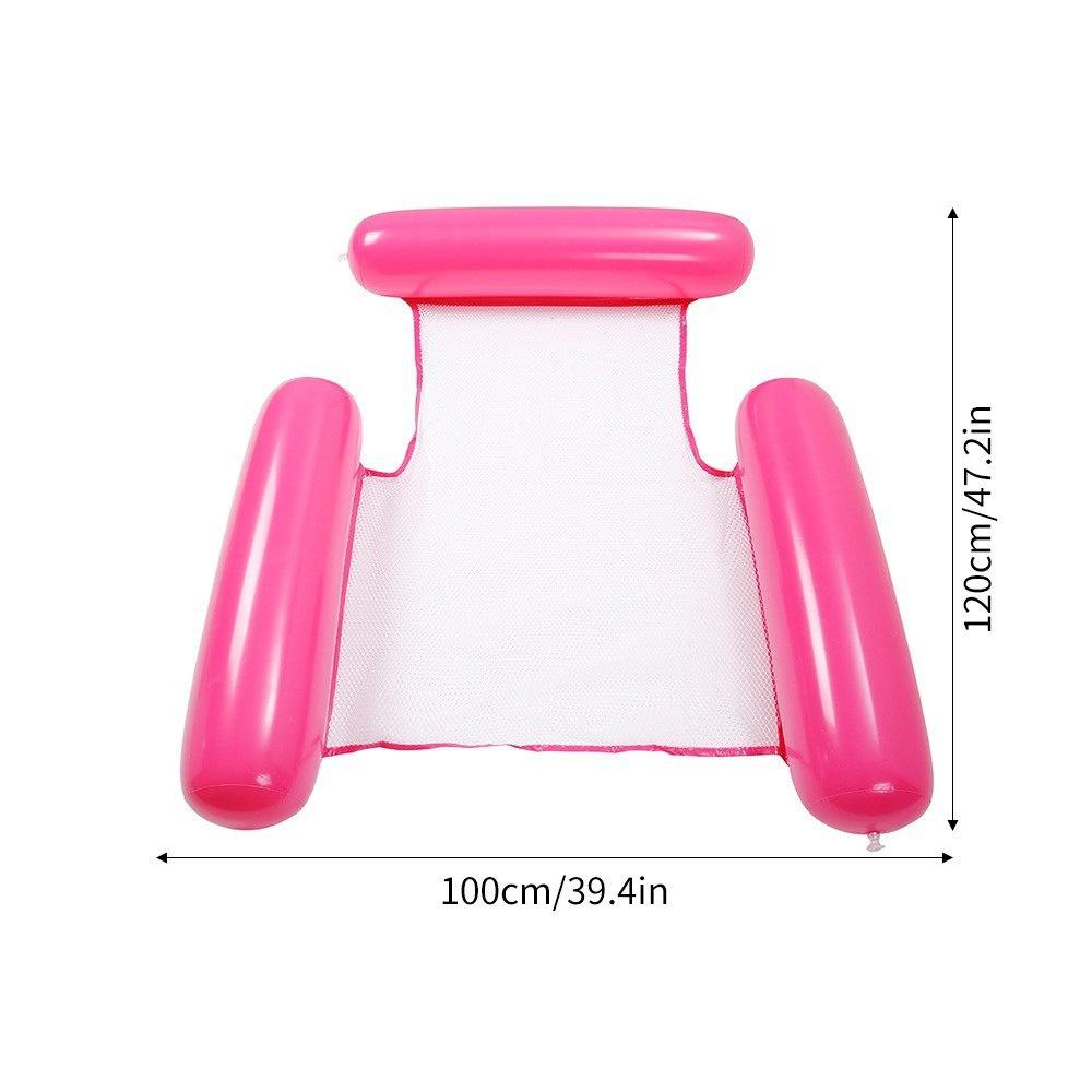 Třínosníkové nafukovací lehátko k bazénu pro dospělé - Skládací s opěradlem