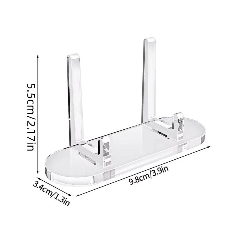 1/12pcs Transparent Acrylic Daily Necessities Rack Acrylic Clear Display Stand Multi-functional Display Stand For Plate Cards