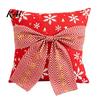 Decorative Cushion Cases for Sofa Christmas Throw Pillow Cover, Holiday Cover with 3D Bow, Covers Seasonal Farmhouse Case Living Room Couch
